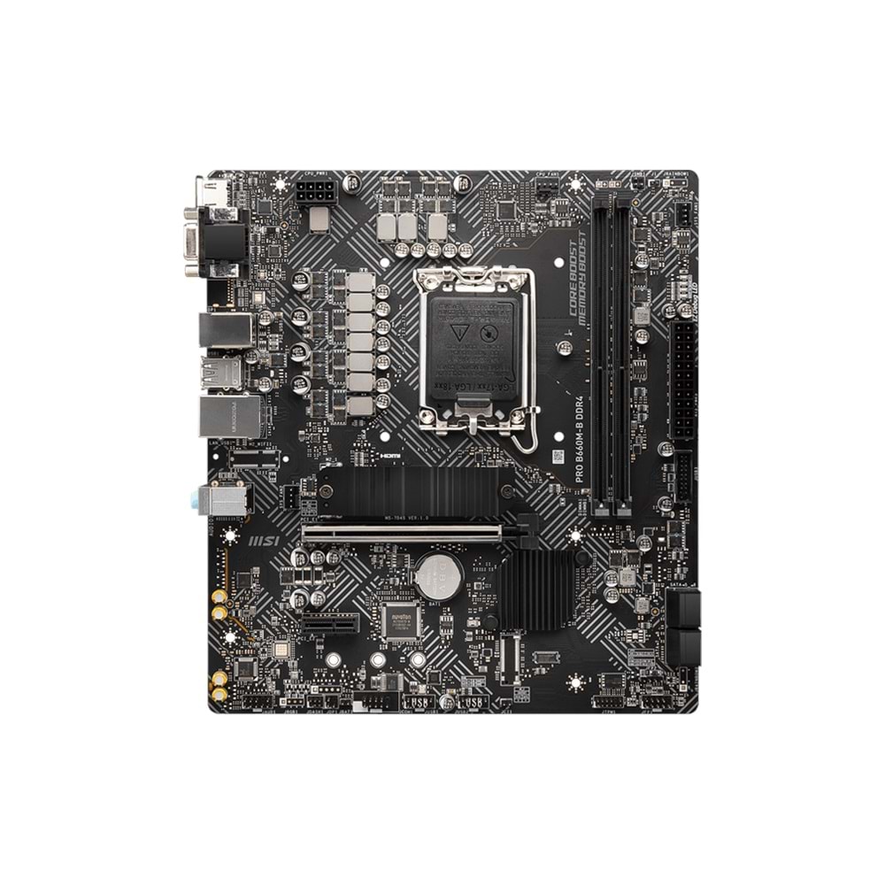 MSI PRO B660M BOMBER DDR4 LGA 1700P ANAKART