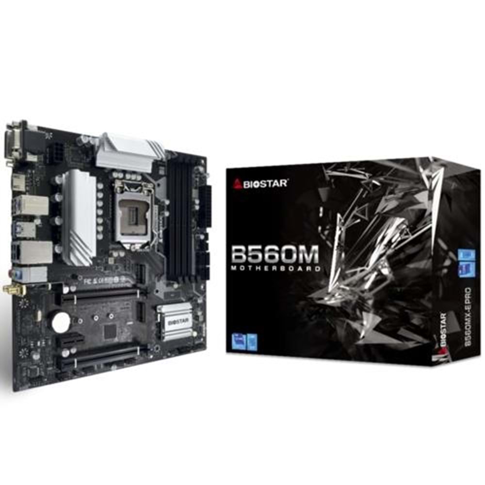Biostar B560MX/E PRO DDR4 4000 S+V+GL 1200p (mATX)