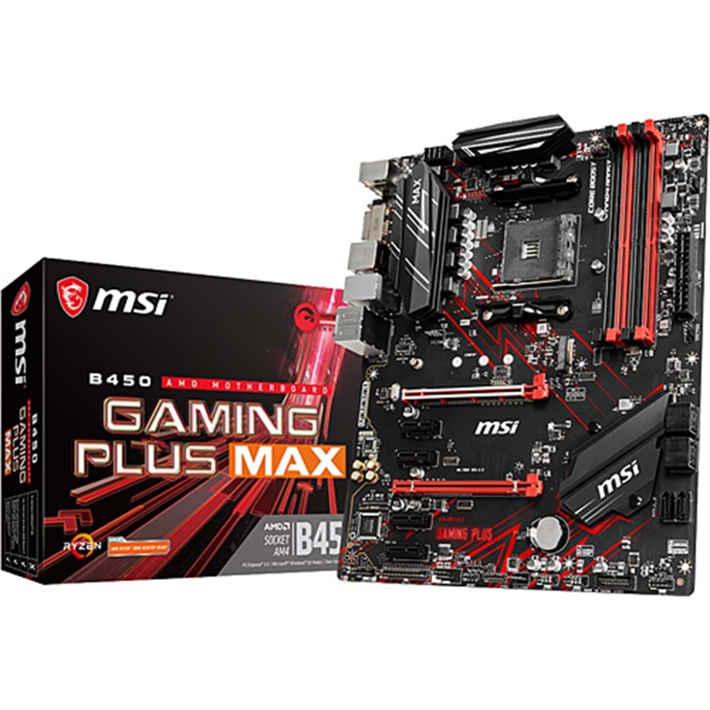 MSI B450 GAMING PLUS MAX AM4 DDR4 3466(OC)DVI HDMI USB3.2 ATX