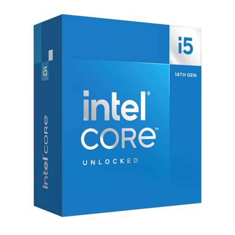 Intel i5-14600K 3.5 GHz 5.3 GHz 24MB LGA1700PL2 20MB,VGA'lı,Fan'sız,125 W TDP/ Max TDP 181 W