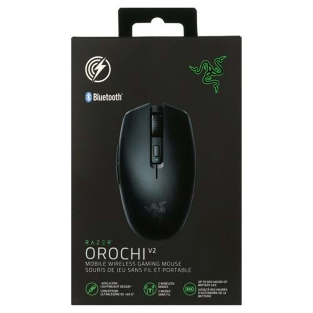Razer Orochi V2 Wireless Mouse Siyah (RZ01-03730100-R3C1)Kablosuz,Bluetooth 5.1, 1x 1.5 AA,