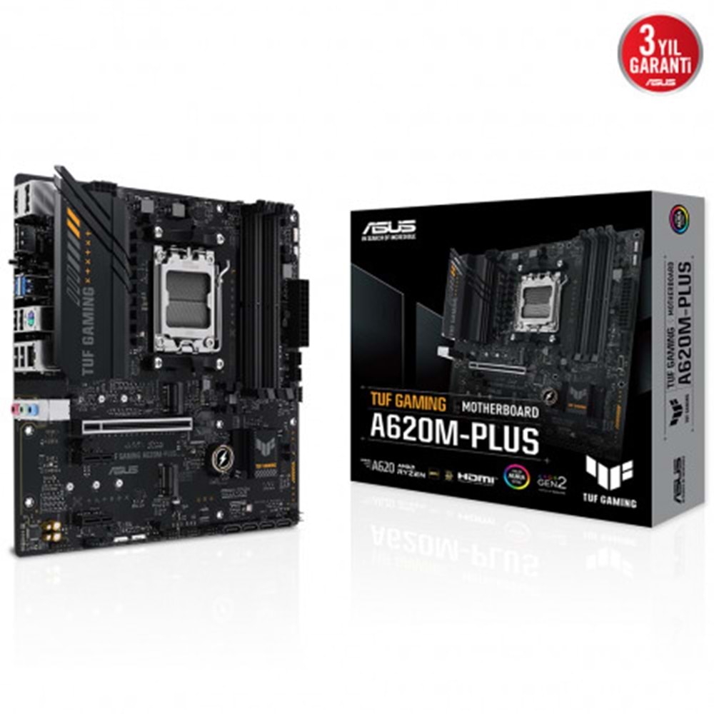 ASUS TUF GAMING A620M-PLUS WIFI DDR5 HDMI M.2 MATX AM5