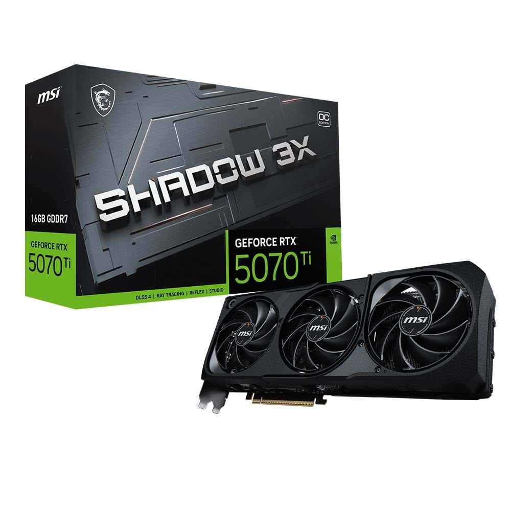 MSI GEFORCE RTX 5070 TI 16G SHADOW 3X OC VGA