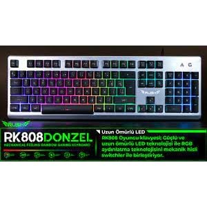 RK808 RUSH Donzel Oyuncu Klavyesi