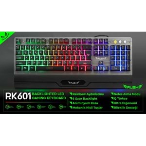 RK601 RUSH Q USB Mekanik Hisli Bileklikli Klavye