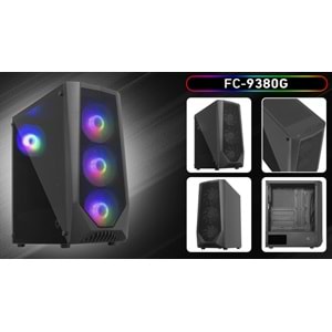 FRISBY FC-9380G 600WATT POWER 80+ MESH KASA
