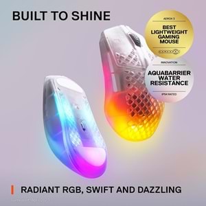 STEELSERIES AEROX 3 WIRLESS 2022 GHOST MOUSE