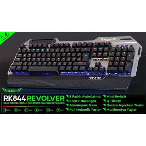 RK844 RUSH Revolver Oyuncu Klavyesi