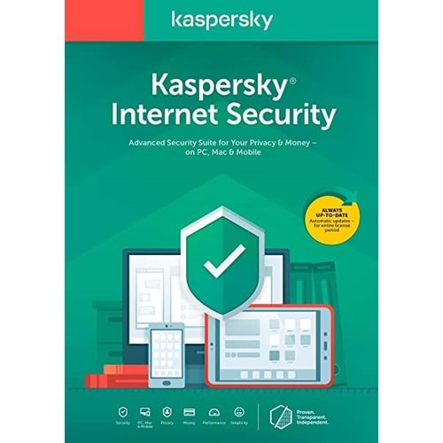 KASPERSKY INTERNET SECURITY 1 KULLANICI 1 YIL