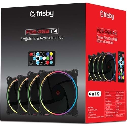 FRISBY FCL-F1264B4X 120MM FAN KİTİ