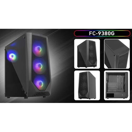 FRISBY FC-9380G 600WATT POWER 80+ MESH KASA