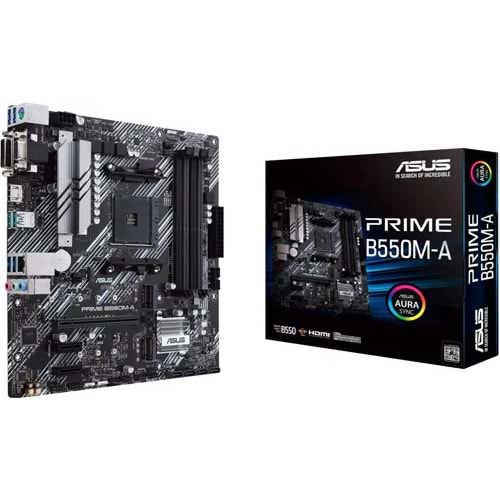ASUS PRIME B550M-A DDR4 4400MHZ (OC) AMD AM4 RYZEN 5000 RDY