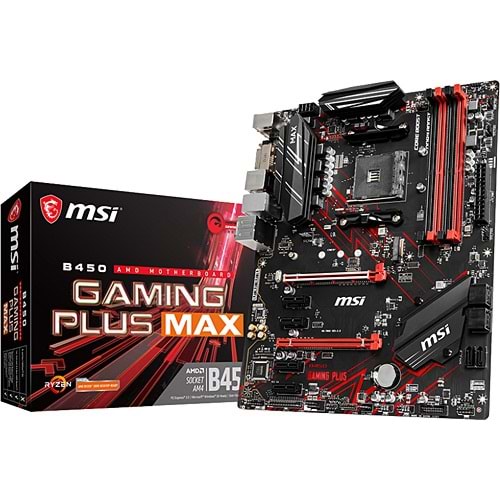 MSI B450 GAMING PLUS MAX AM4 DDR4 3466(OC)DVI HDMI USB3.2 ATX