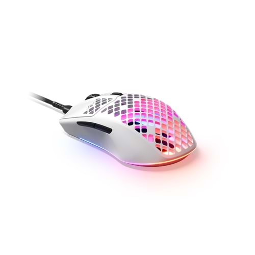 Steelseries AEROX 3 WIRELESS SNOW (2022) KABLOSUZ MOUSE ULTRA HAFİF 68G. TRUEMOVE AIR SENSÖR