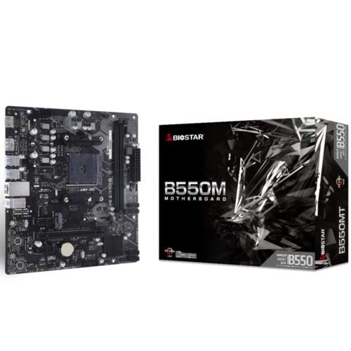 Biostar B550MT AMD AM4 DDR4 4400Mhz HDMI DP M2 mATXPCIe 4.0,type C header
