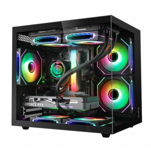 SEGOTEP Brave W1 Siyah 650W 80+ Bronze PCIE 5.0 Midi Tower Kasa