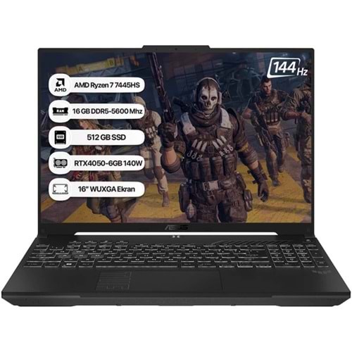 ASUS TUF GAMING A16 FA607NUG-RL212 R7 7445HS/16/512GB/RTX4050-6GB/DOS/16