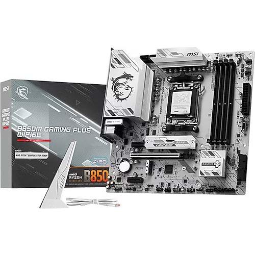 MSI B850M GAMING PLUS WIFI6E DDR5 AM5 8200MHZ(OC) HDMI DP 2X M.2 USB 10GBS 2.5G LAN WI-FI 6E MATX