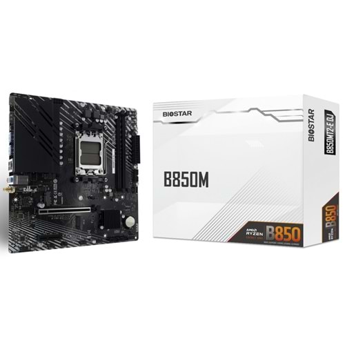 Biostar B850MT2-E DJ ARGB AMD AM5 DDR5 8000 HDMI DP 2xM2 mATX