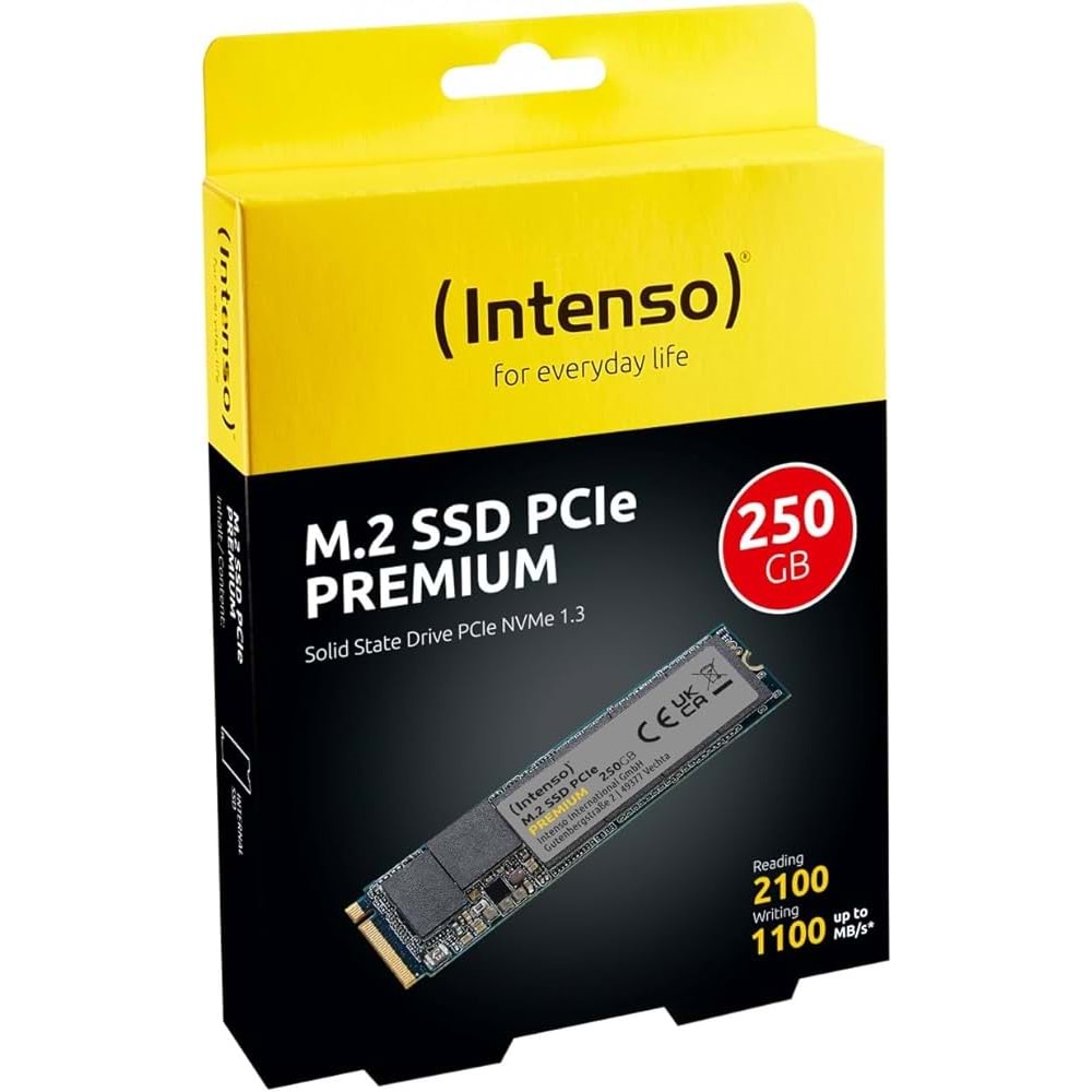 250GB INTENSO 3835440 M.2 NVME GEN3 2100/1100/MB/s SSD