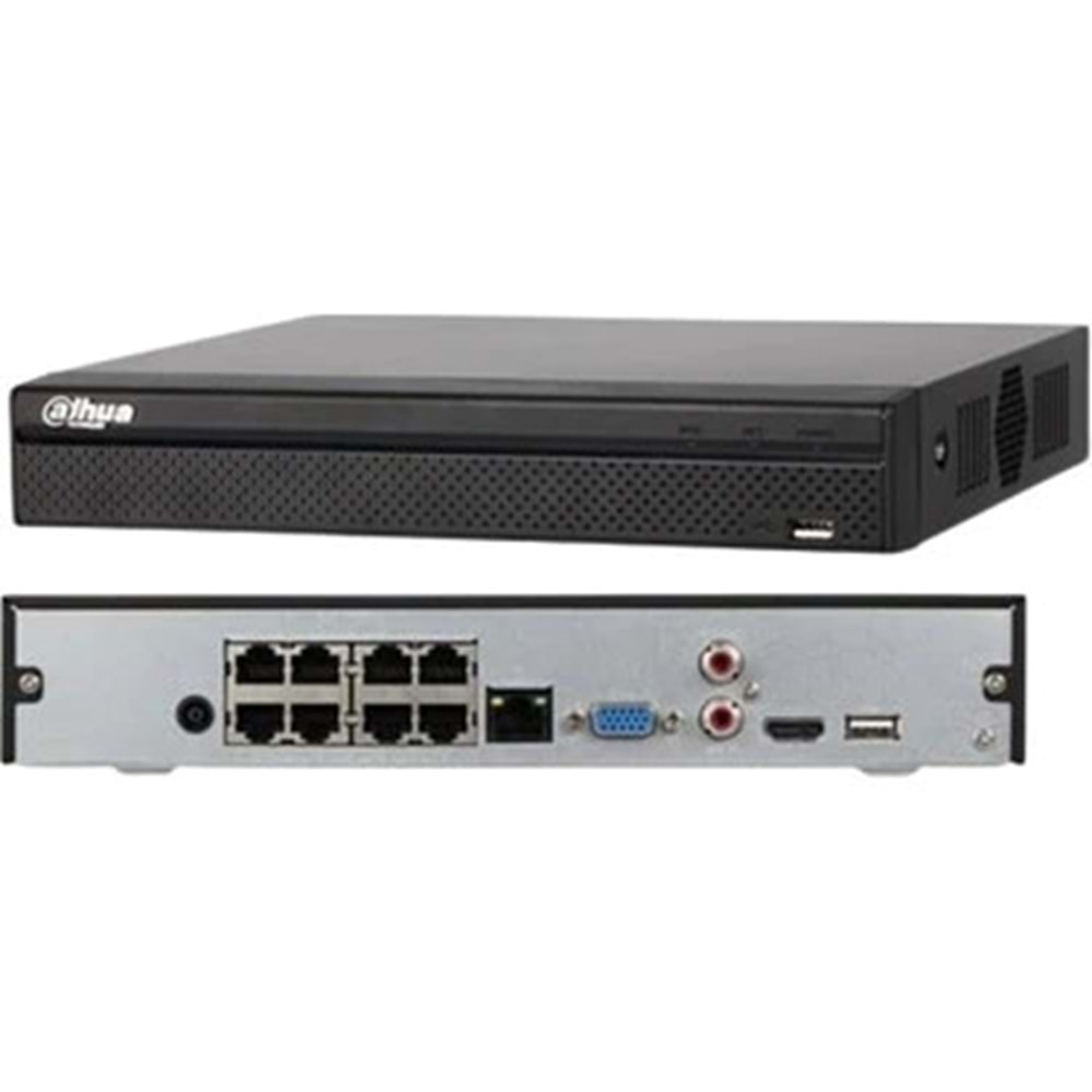DAHUA NVR2108HS-8P-T 8 KANAL NETWORK KAYIT CİHAZI (POE)